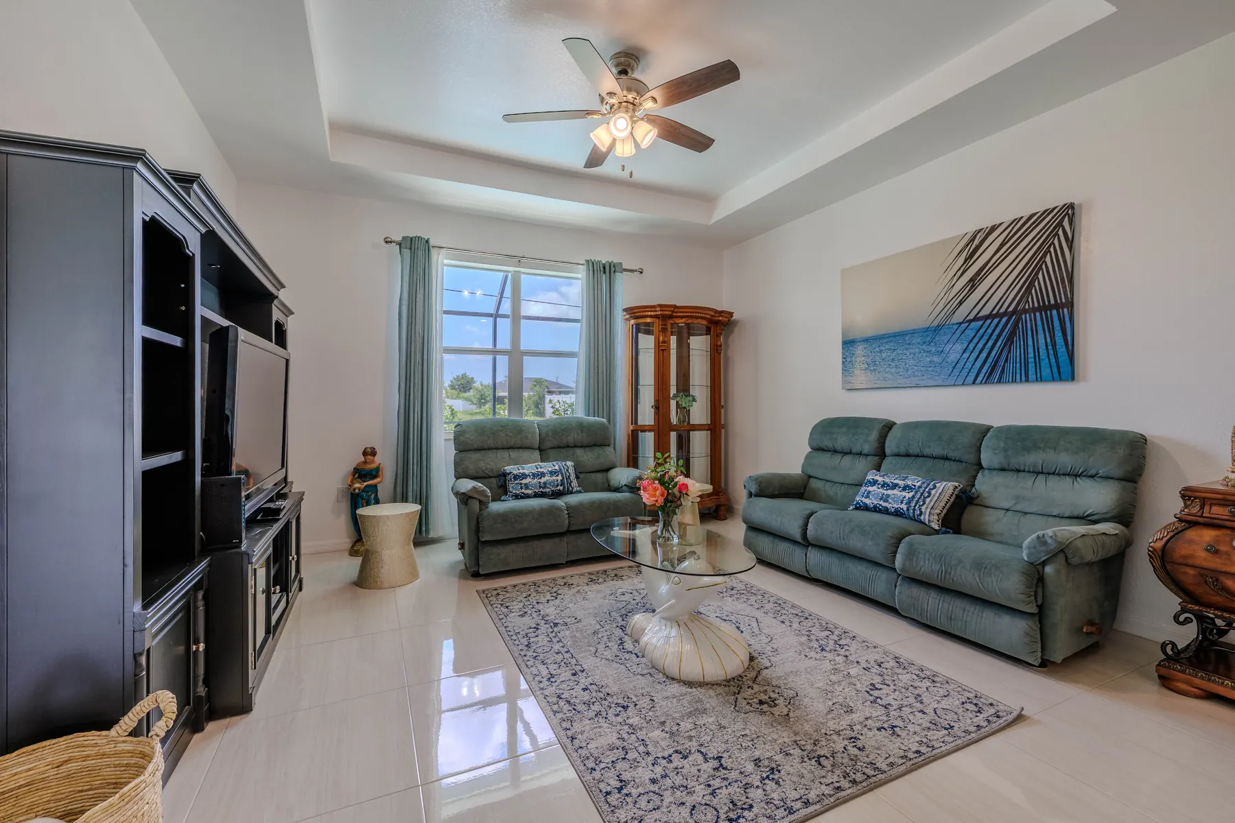 Family room seating area
